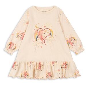 Konges Slojd Long Sleeve Nightgown with Rainbow and Unicorn Print 3Y